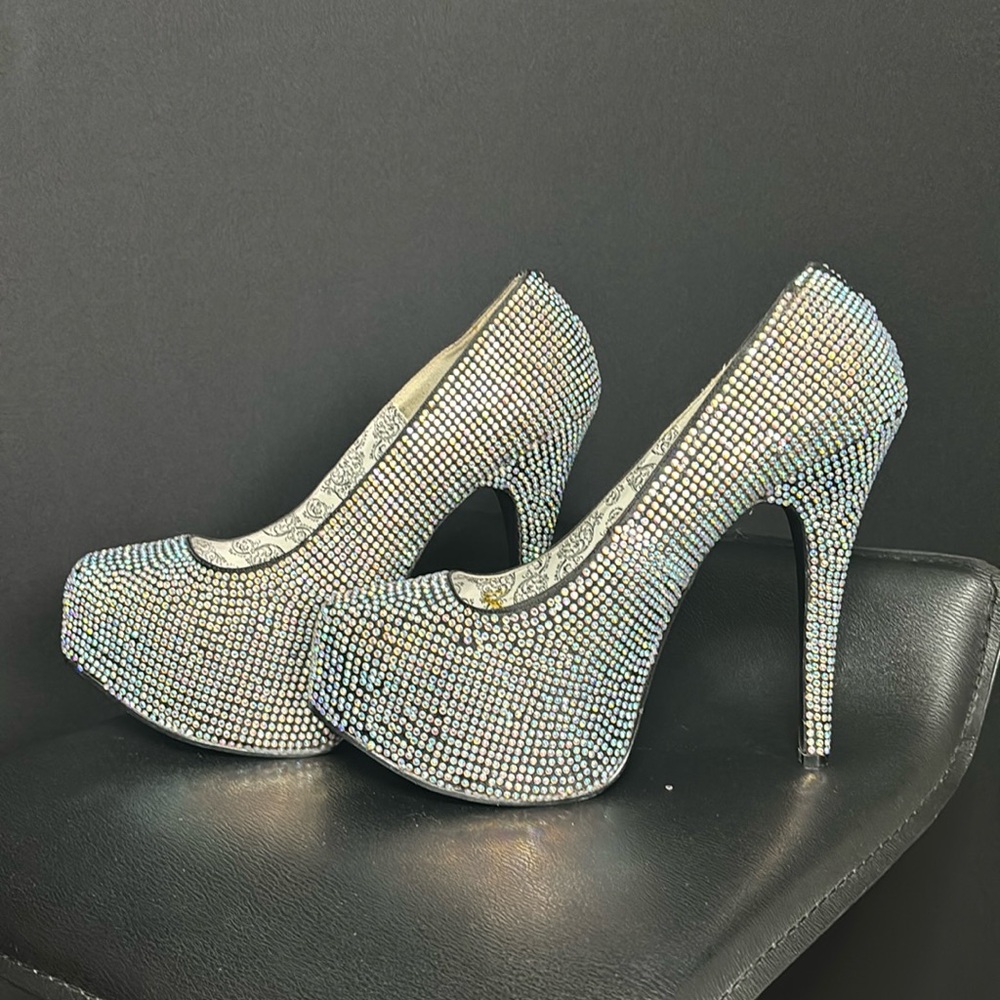 Rhinestone Bordello Heels